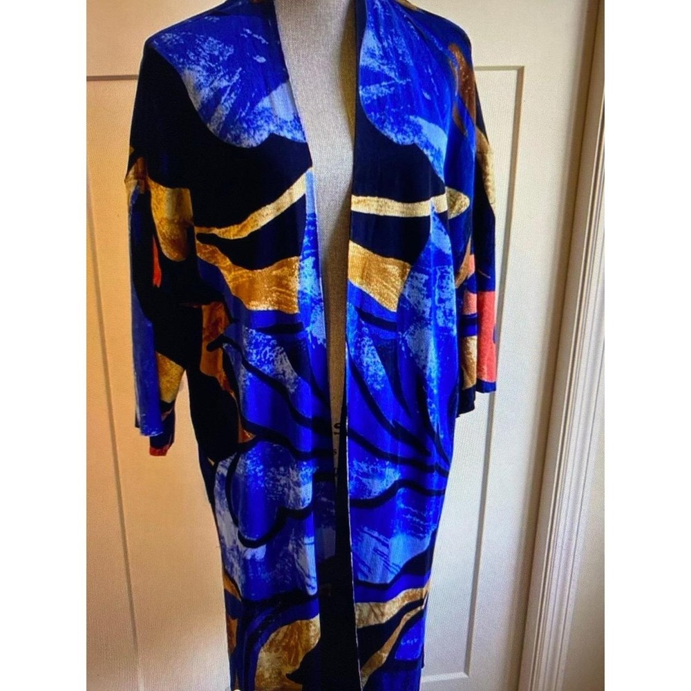 Chico's Cardigan Art To Wear Travelers 3 XL Jacket Lagenlook Art To Wear s64